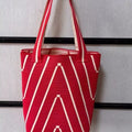 Niche Wavy Shoulder Bag Large Capacity Tote Bag Fine Woven Open Satchel Bucket Bag Female MegaBDM