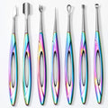 Top Quality Stainless Steel Hot Rose Gold Nail Nipper Cuticle Professional Rainbow Wholesale Cuticle Nippers Set