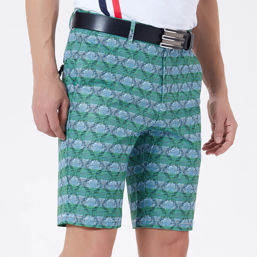 Custom Golf Clothes Men's Digital Print Golf Shorts Lightweight Summer Bermuda Stretch Relaxed Fit with Pockets