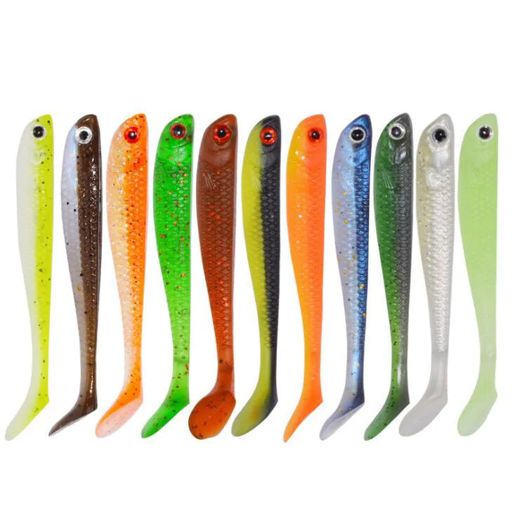 WEIHE 2.8G 7.5CM Top Quality Fishing Tackle  Shad Minnow Worm Soft Deep Sea  Fishing Lure