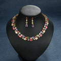 Genya Zircon Necklace Jewelry Set Crystal Bridal Jewelry Accessories Evening Party Prom Jewelry Set