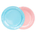 6 Inch Paper Plates Ideal for Birthday Party Retirement Gender Reveal Disposable Dinner and Dessert Plates Blue and Pink PP241