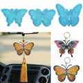 13925 Epoxy Resin Silicone Holographic Butterfly Resin Mold for DIY KeychainJewelry