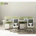 Modern Extendable Bench Desk Set Small Work Station Office Furniture Commercial Metal Iron School European Classical Style