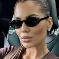 UNOC Custom Logo 2025 Fashion Retro Colorful Shades Stars Rivets UV400 Women Unisex Cat Eye Oval Sunglasses Comfortable Full Rim