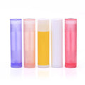 Wholesale Colorful PP Plastic 5ml 5g Empty Round Shape Lip Gloss Container Mini Glossy Slim Lipstick Empty Tube