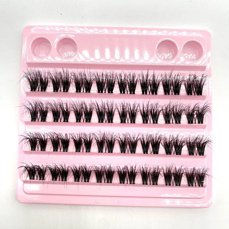 Best Quality Diy Lashes Private Label Cluster Lashes Kit Natural Soft Wispy Cluster Lashes