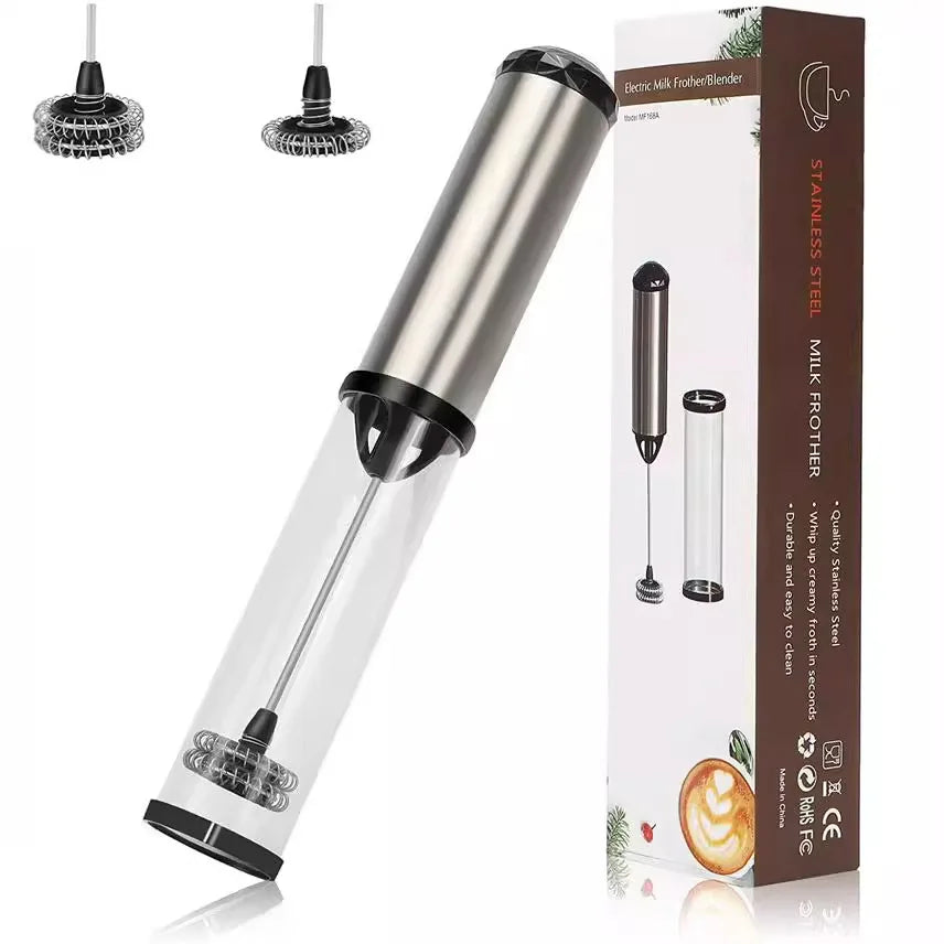 Milk Frother Battery Operated Portable Travel Frother Electric Milk Foamer Coffee Frother