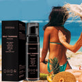 Professional Self Solarium Tanning Shimmer Face Body Ultra Long Lasting Dark Tan Bronzing Mousse Cream