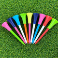 Low MOQ Custom Logo Rubber Golf Tees Multiple Colors Plastic Golf Tees with Customized Logo