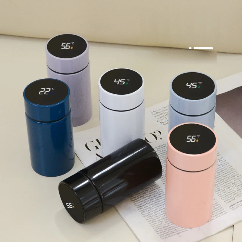 Stainless Steel Thermos Cup Mini Pocket Cup Smart Display Children Student Water Cup Gift Customization