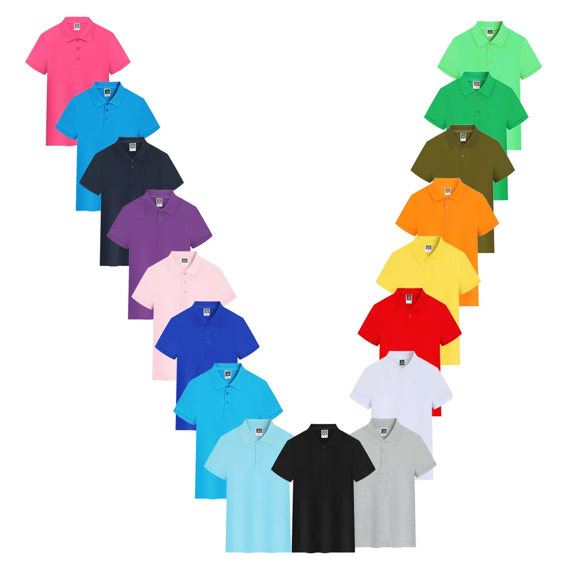 High Quality 240gsm Plus Size Polo Shirt Customized Logo Embroidered Uniform Plain Golf Blank T Shirt Mens Cotton Polo Shirts