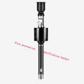 Removable and Easy to Clean Black Metal Frosted Aluminum Alloy Barbecue Exhaust Pipe Japanese Bbq Smoke Exhaust Pipe