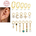 Getta 925 Sterling Silver DIY Hoop Piercing Earrings Gold Plated Bulk Cartilage Jewelry for Women for Weddings