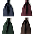 Mens Solid 100% Silk Business Style Handmade Neckties with Customizable Labels-Pure Color