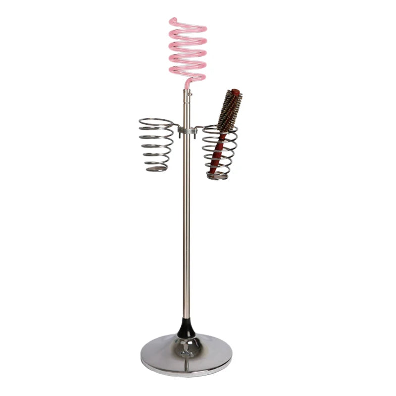 Wholesale Hairdressing Salon Equipment Hair Appliance Holder Metal Base Floor Free Standing Beauty Hair Dryer Stand