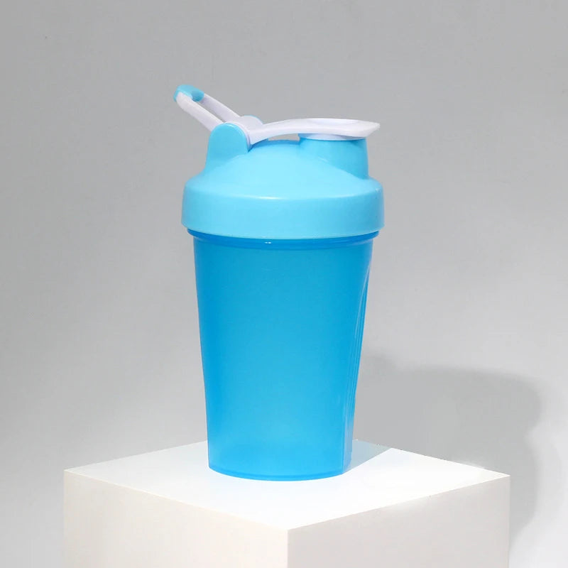 400ml Workout Blender Shaker Bottle Gym Protein Shaker Bottles With Mixing Ball Leak Proof Water Bottle for Gym Fitness
