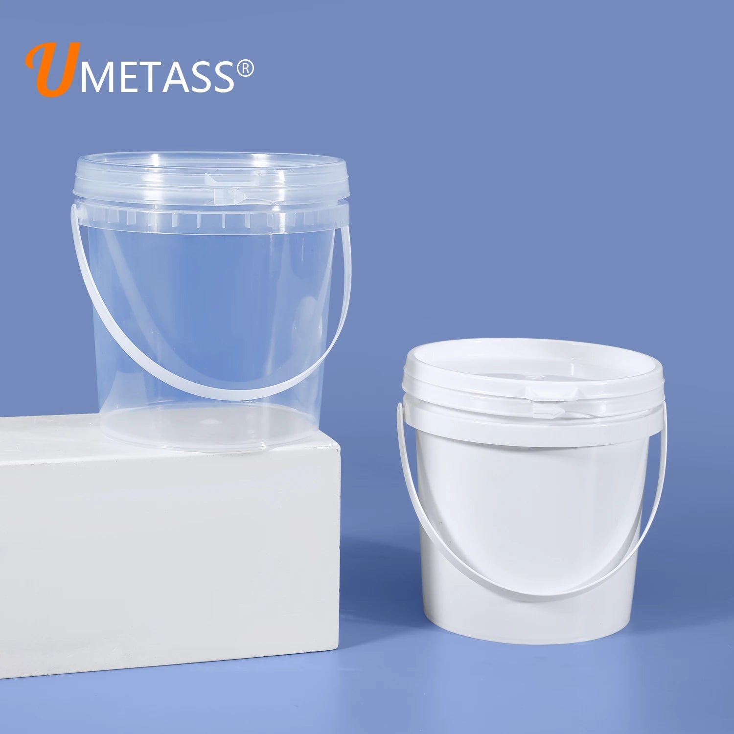 Round 500ml-50L Food Grade Plastic Bucket With Lid for Water Paint Packing With Sealing Cap