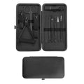 Wholesale 12pcs Manicure Pedicure Set Black Nail Clipper Kit with Cuticle Nipper Eyebrow Clip Nail File Tools Stainless Steel