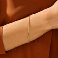 EManco Pulsera Men Women 2MM High Quality 14k  Gold Plated Dainty  Stainless Steel Simple Box Chain Bracelet Jewelry