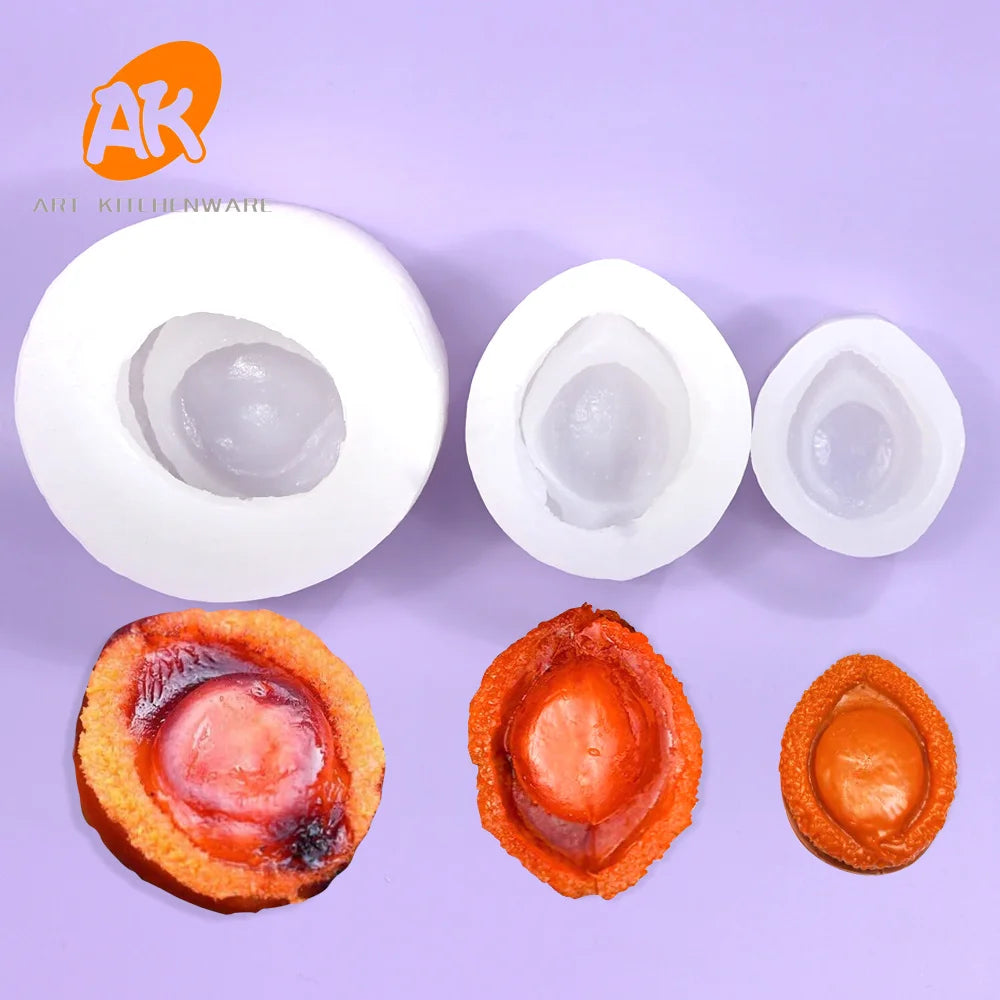 AK Abalone 3D Silicone Mold for Molecular Cuisine Cake Decorating Supplies Jelly Ice Cream Chocolate Candle Fondant Pastry Mould
