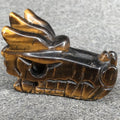 DIY Carving Crafts tiger Eye Crystal Crafts Dragon Skulls Folk Crafts Snake Skulls