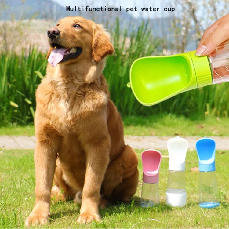 Dropshipping Online Best Selling 2 in 1 Travel Pet Walking Drinking Dog Travel Pet Portable Dog Water Bottle