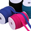 Wholesale 15 mm Colorful Soft Edging Banding Piping Tape Fold Over Elastic Band/tape for Underwear Hairband