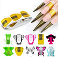Manicure Styling Tools Nail Art French DIY Tool Acrylic Nail UV GEL Nail Extention Tips Form Guide Sticker