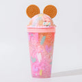 Madou  Eco-friendly Value Cute Biscuits Mouse Ear Tumbler Cups Tea Coffee Double Wall Plastic Tumblers With Straw