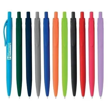 Promotion Customized Soft Feeling Rubber Painting Plastic Ballpoint Pens Made in China with Logo Printing Gift