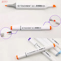 Touchnew T6-168Colors Permanent Art Marker Pens Set 168 Colors Drawing Double Head Markers Art Supplies