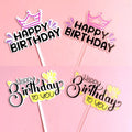 New Arrival Custom Acrylic Cake Toppers Happy Birthday Design for Christmas Graduation Easter Parties for Cake Decoration