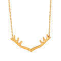 Newest Fashion Trend Stainless Steel 18K Gold Plated Pendant Necklace for Women Stylish Titanium Chains Jewelry