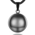 Black Angel Caller Pregnancy Harmony Mexican Bola Ball Relief Anxiety Pendant Necklaces for Women
