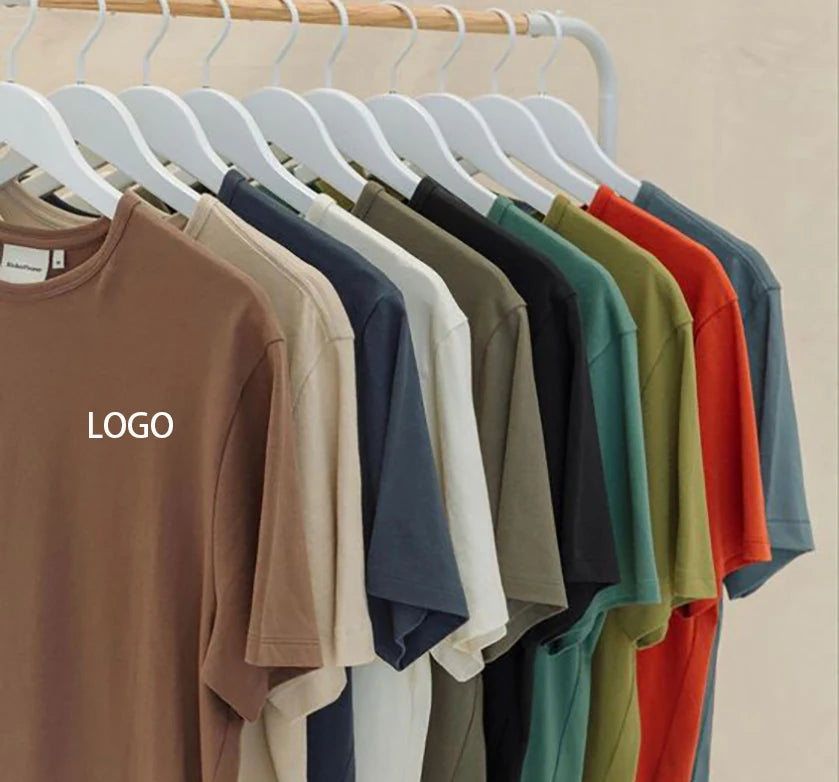 Wholesale 100% Cotton 230gsm Oversized T-Shirt Vintage Luxury Drop Shoulder Blank Graphic with Custom Logo Solid Pattern