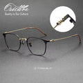 Engraved Pure Titanium Optical Frames Retro Eyeglasses Fram Eye Glass Vintage Eyewear Lunette Custom Simple Metal Gafas Titanio