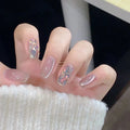 Custom Short Full Cover Press on Nails Handmade ABS High Quality 3D Finger Nails
