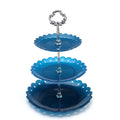 Round Cylinder Pedestal Display Art Decor Cake Rack Double Layer Cake Rack Cake Display Rack