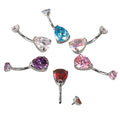 2022 the Latest Design Anodized Belly Button Body Piercing Jewelry Navel Ring
