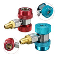 High Pressure R134a Quick Coupler Complete for Hvac Gas with Adapter M14x1.5-1/4 SAE AC Quick Connector Adapter Coupler