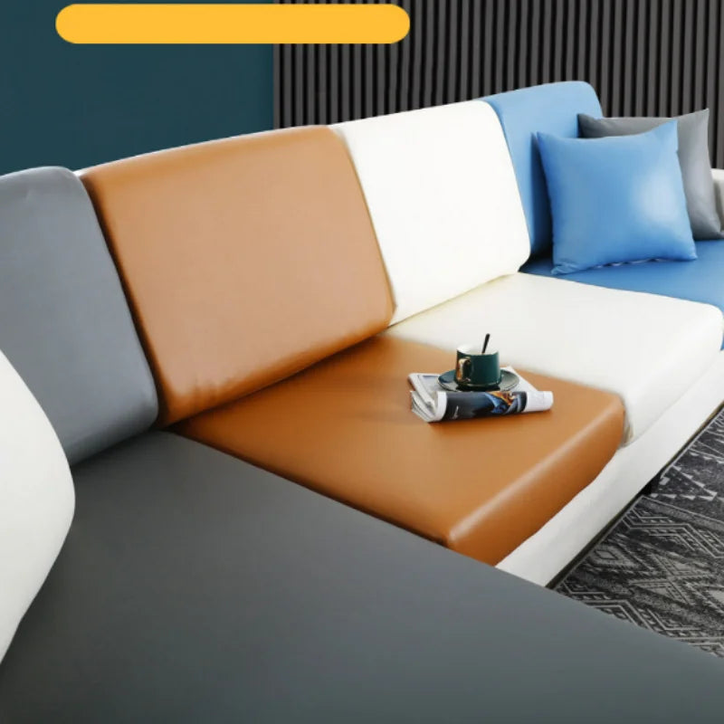 Ready to Ship Modern Sofa Cushion Cloth Waterproof Universal PU Leather Anti Scratch Protective Sofa Cushion Cover