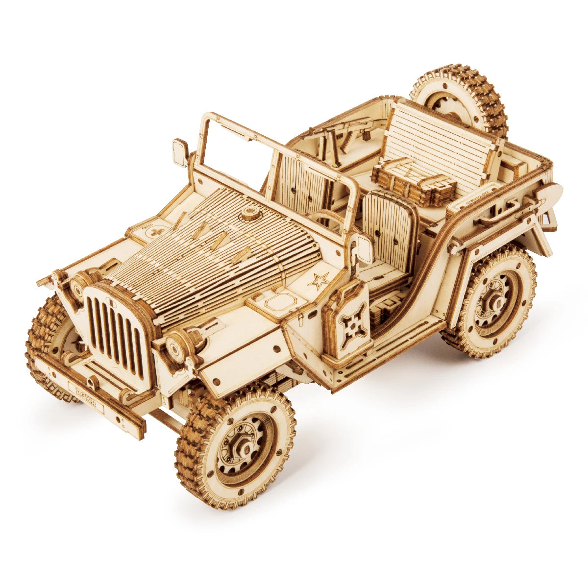 CPC Certificated Robotime DIY Car Model Toy Vehicles 3D Wooden Mechanical Puzzle USA Drop Shipping