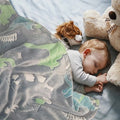 Cute Kids Magic Night Fluorescent Soft Flannel Unicorn Luminous Blanket Glow in the Dark Blanket