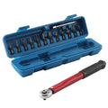 YUHANG 1/4 Inch Drive Carbon Steel Click Torque Wrench Kit (5-25 N-m)-DIY & OEM Available