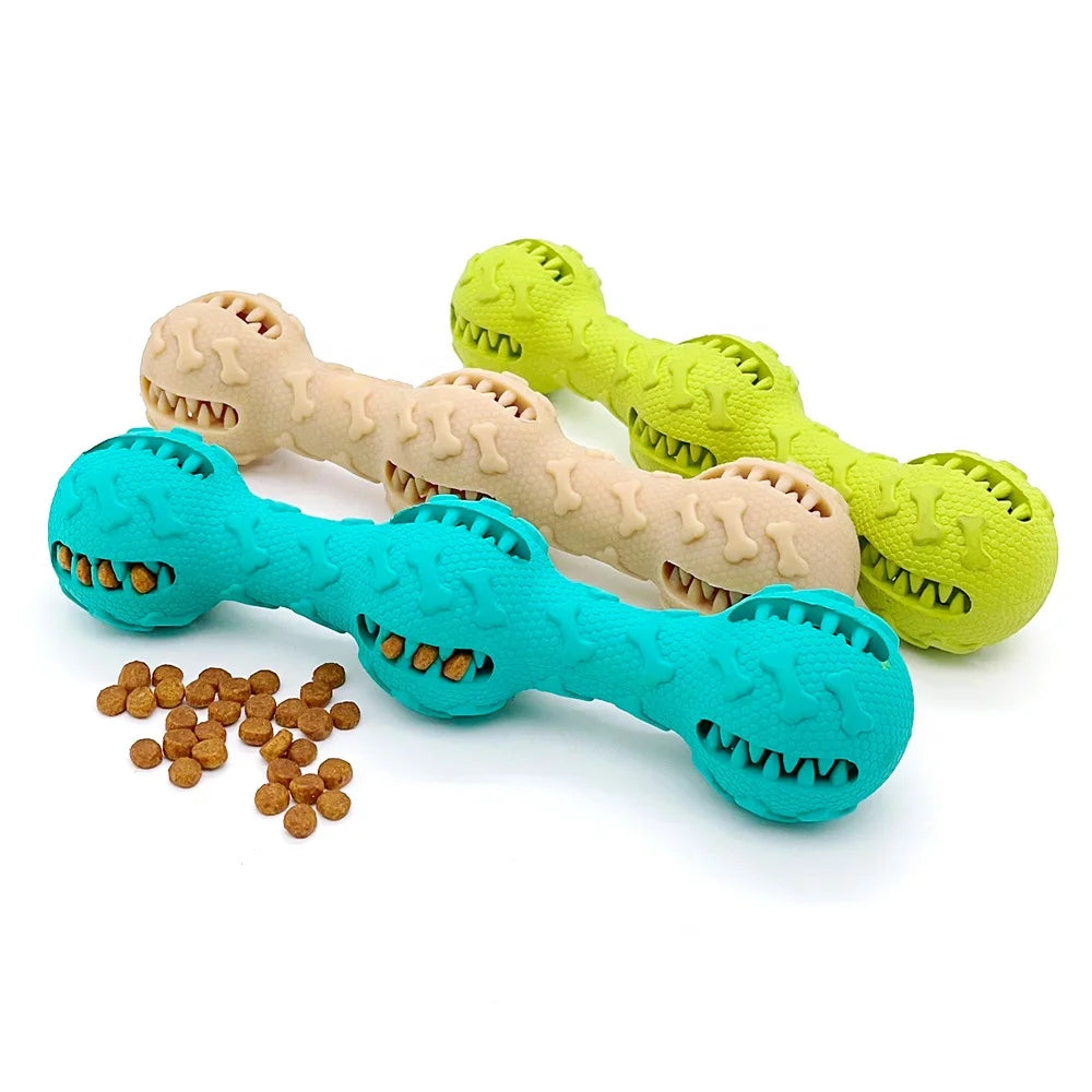 Durable Rubber Interactive Dog Toys Grinding Teeth Cleaning Pet Chew Toys Slow Feeder