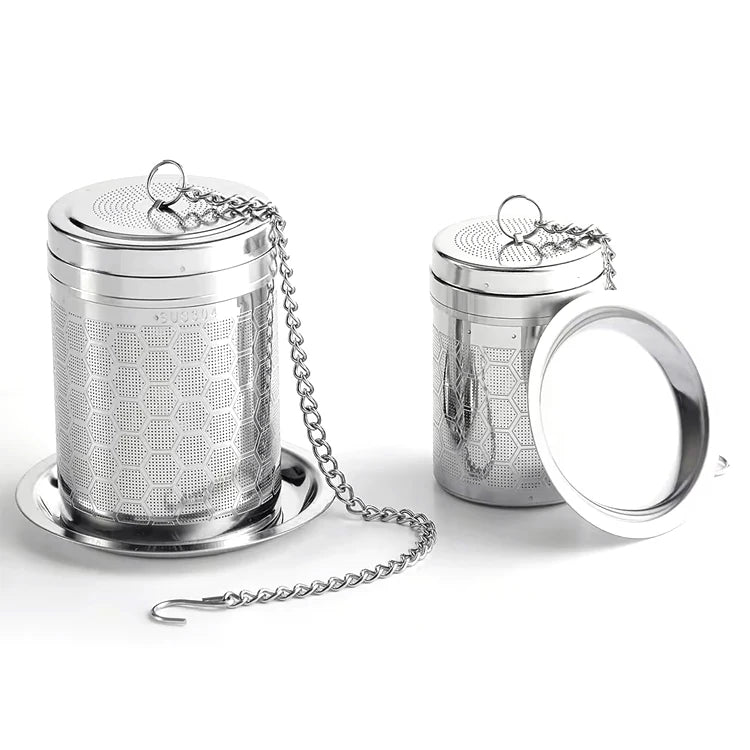 Reusable Tea Steeper Extra Fine Mesh Infuser Stainless Steel Tea Strainer for Loose Leaf Tea
