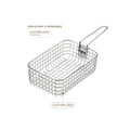 Campingmoon Outdoor Camping Cookware Set Folding Stainless Steel Wire Mesh Frying Chip Fry Basket