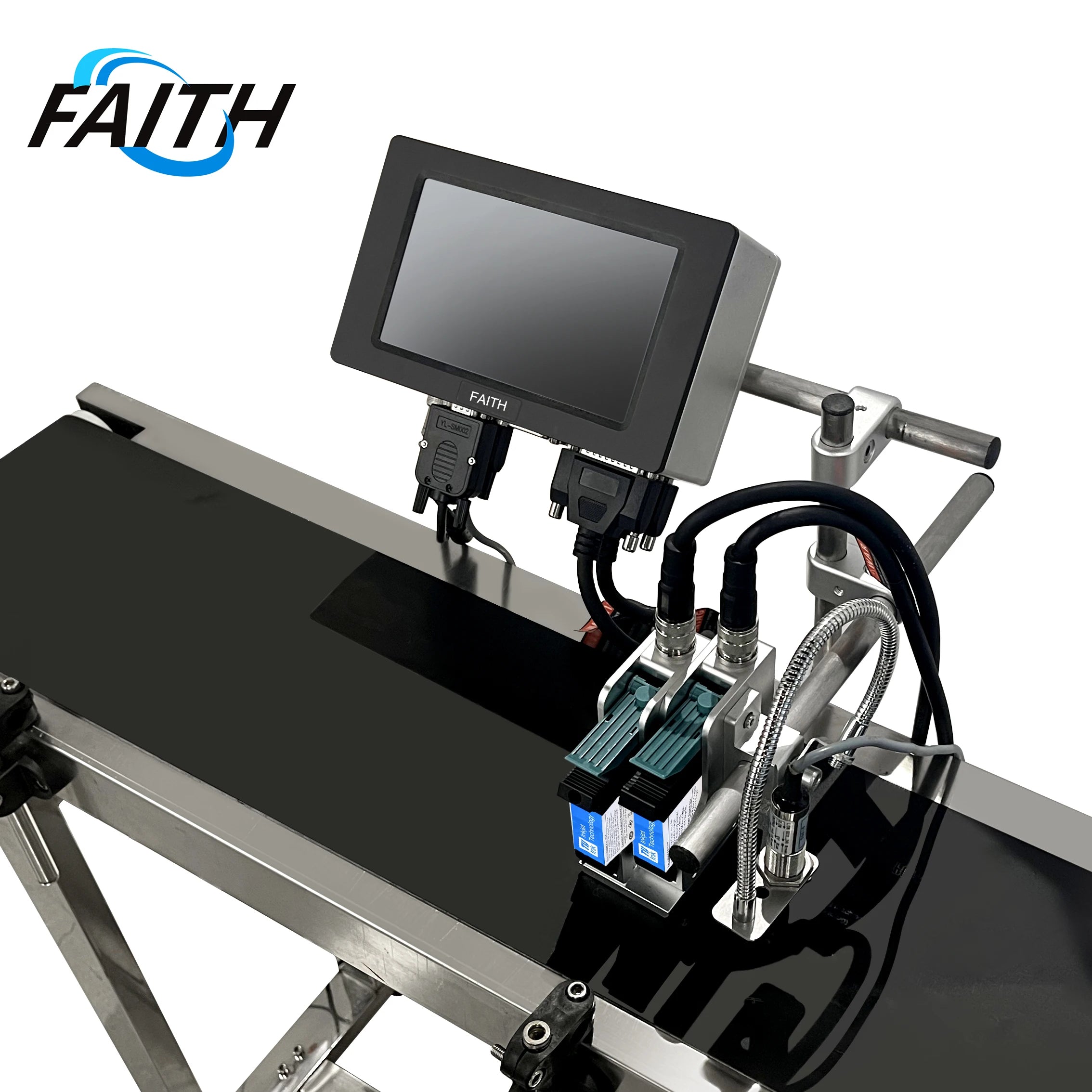 Faith TIJ Expiry Date Batch Lot Number Code Online Inkjet Printer Automatic Ink Spray Inkjet Coding Machine for Production Line
