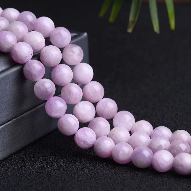 Wholesale Natural Kunzite Round Purple Natural Stone Beads for Jewelry Making DIY Bracelet Necklace 6/8/10 mm